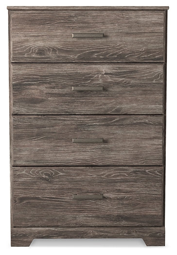 Ralinksi Queen Panel Bed with Mirrored Dresser and Chest