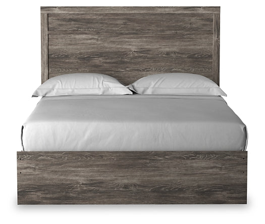 Ralinksi Queen Panel Bed with Mirrored Dresser and Chest