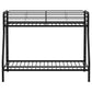 Carson Metal Twin Over Full Bunk Bed Glossy Black