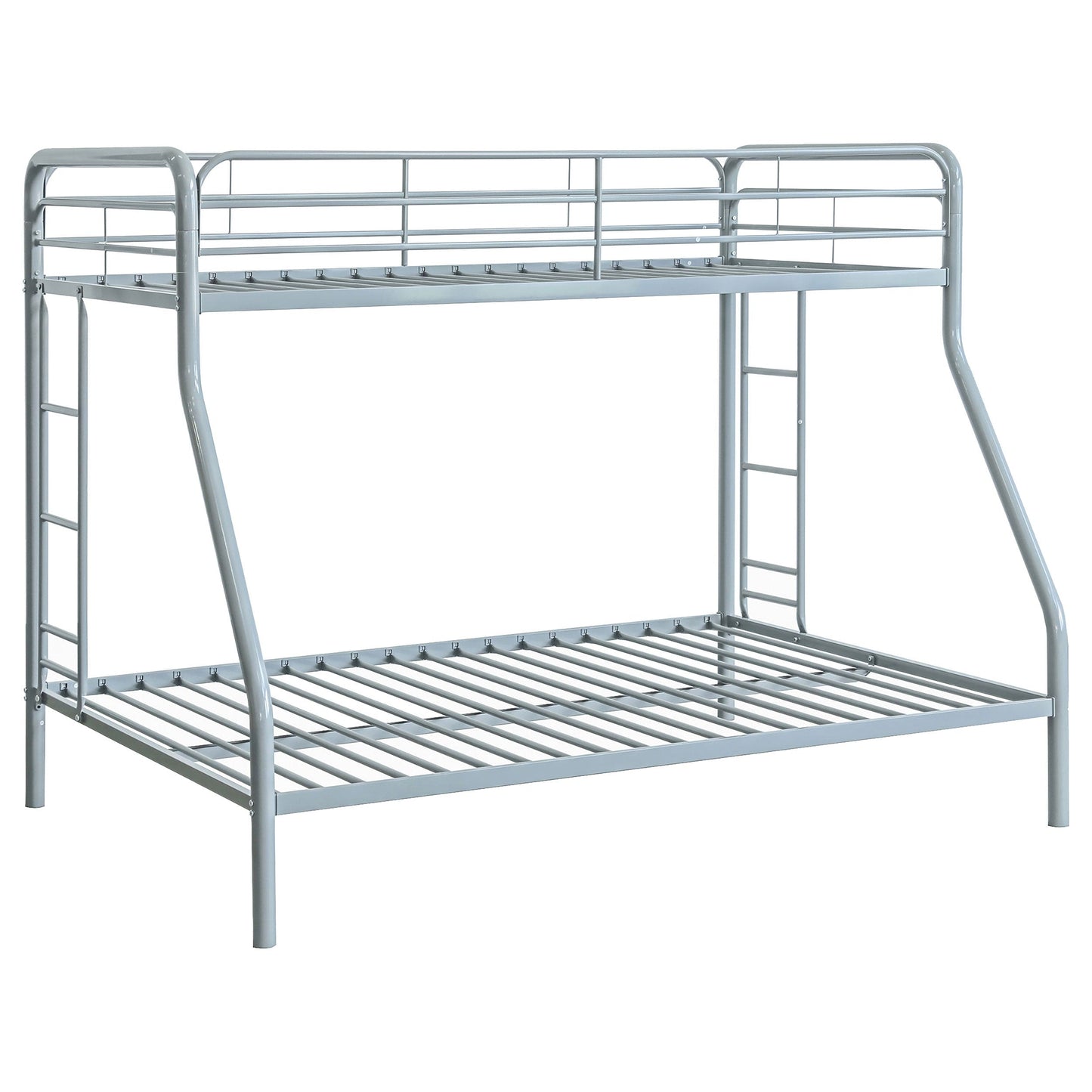 Carson Metal Twin Over Full Bunk Bed Glossy Silver