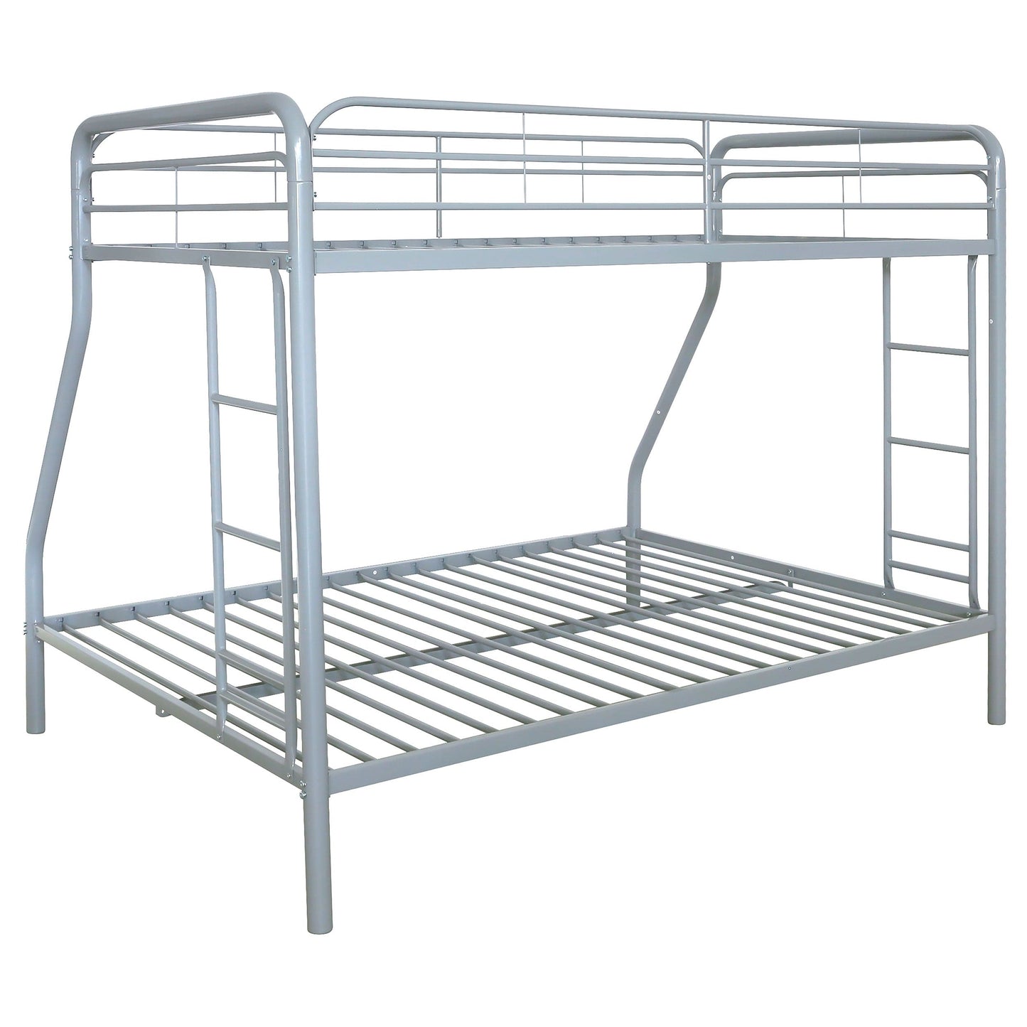 Carson Metal Twin Over Full Bunk Bed Glossy Silver