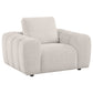 Burnett 4-piece Chenille Upholstered Sofa Set Ivory