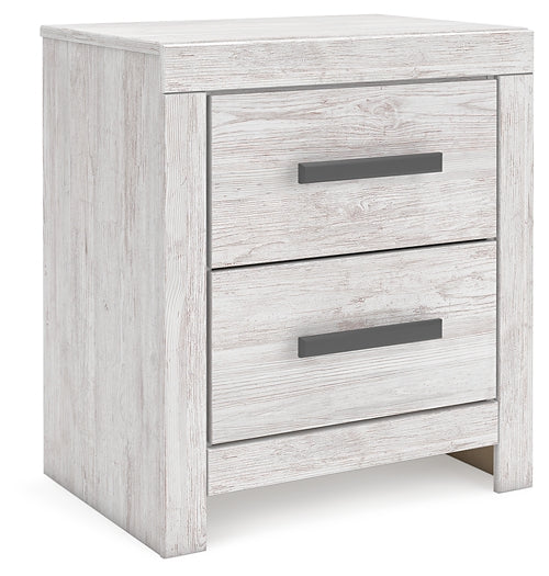 Cayboni Queen Panel Bed with Mirrored Dresser, Chest and Nightstand