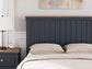 Landocken Full Panel Headboard with Mirrored Dresser and Chest