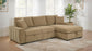 Pastrana Upholstered Sleeper Sectional Sofa RAF Chaise Camel