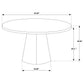 Franklin 59-inch Round Dining Table Grey and Dark Oak