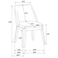 Franklin Upholstered Dining Side Chair Grey (Set of 2)