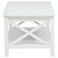 Skyview 3-piece Rectangular Lift Top Coffee Table Set White
