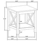 Skyview 3-piece Rectangular Lift Top Coffee Table Set White