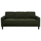 Ruth 2-piece Fabric Upholstered Track Arm Sofa Matcha Green