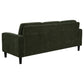Ruth 2-piece Fabric Upholstered Track Arm Sofa Matcha Green