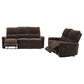 Navarro 2-piece Upholstered Reclining Sofa Set Dark Brown