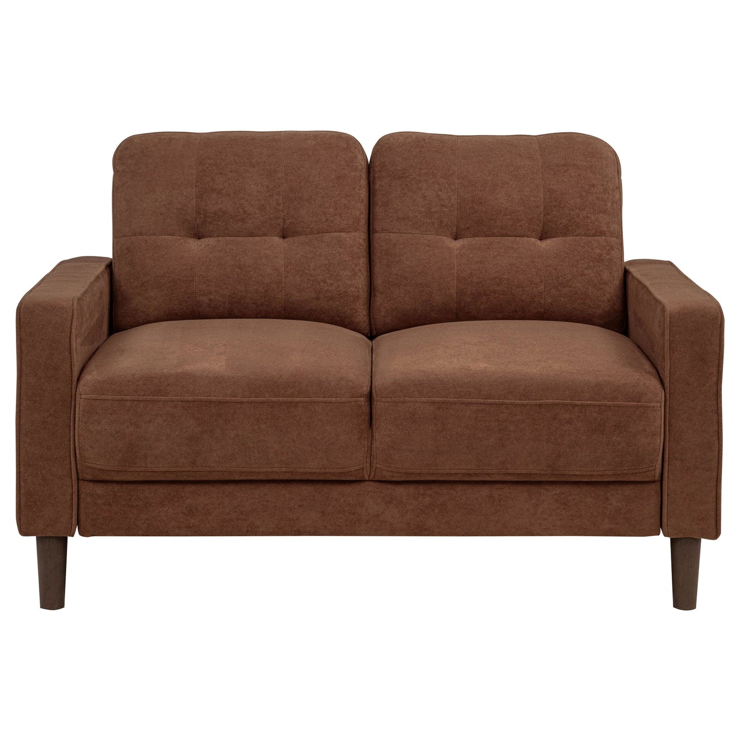 Bowen II 3-piece Fabric Upholstered Track Arm Sofa Set Rust
