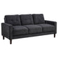 Bowen II 2-piece Upholstered Track Arm Sofa Set Steel Grey
