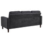 Bowen II 3-piece Upholstered Track Arm Sofa Set Steel Grey