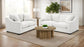 Ashlyn 2-piece Upholstered Track Arm Sofa Set Sand