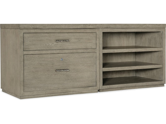 Hooker Furniture Home Office Linville Falls Credenza - 72in Top-Lateral File and Open