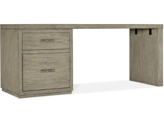 Hooker Furniture Home Office Linville Falls Desk - 72in Top-Small File and Leg