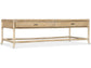 Hooker Furniture Living Room Retreat Pole Rattan Cocktail Table