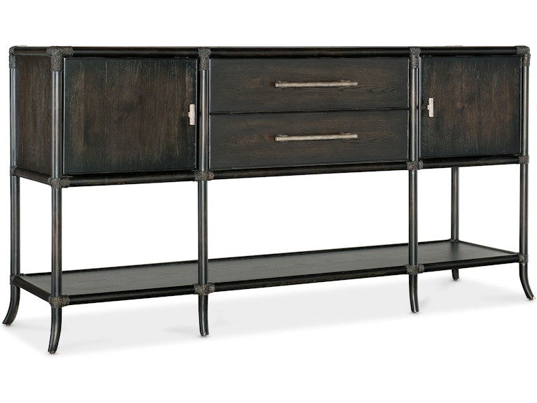 Hooker Furniture Casual Dining Retreat Pole Rattan Sideboard