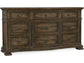 Hooker Furniture Bedroom Williamson Nine-Drawer Dresser