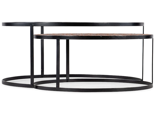 Hooker Furniture Living Room Commerce & Market Chatham Nesting Cocktail Tables