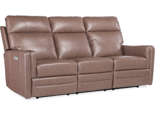 Hooker Furniture Living Room Twain Zero Gravity Power Sofa with Power Headrest and Lumbar