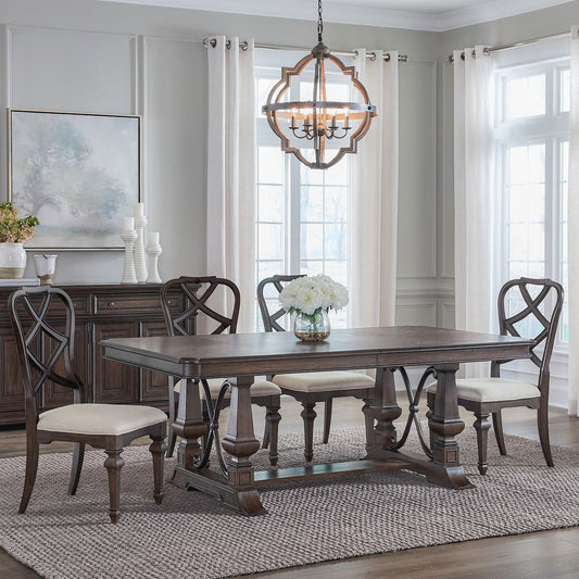 Provence Park - 5 Piece Trestle Table Set