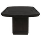 Leandro 7-piece Rectangular Dining Table Set Burnished Black