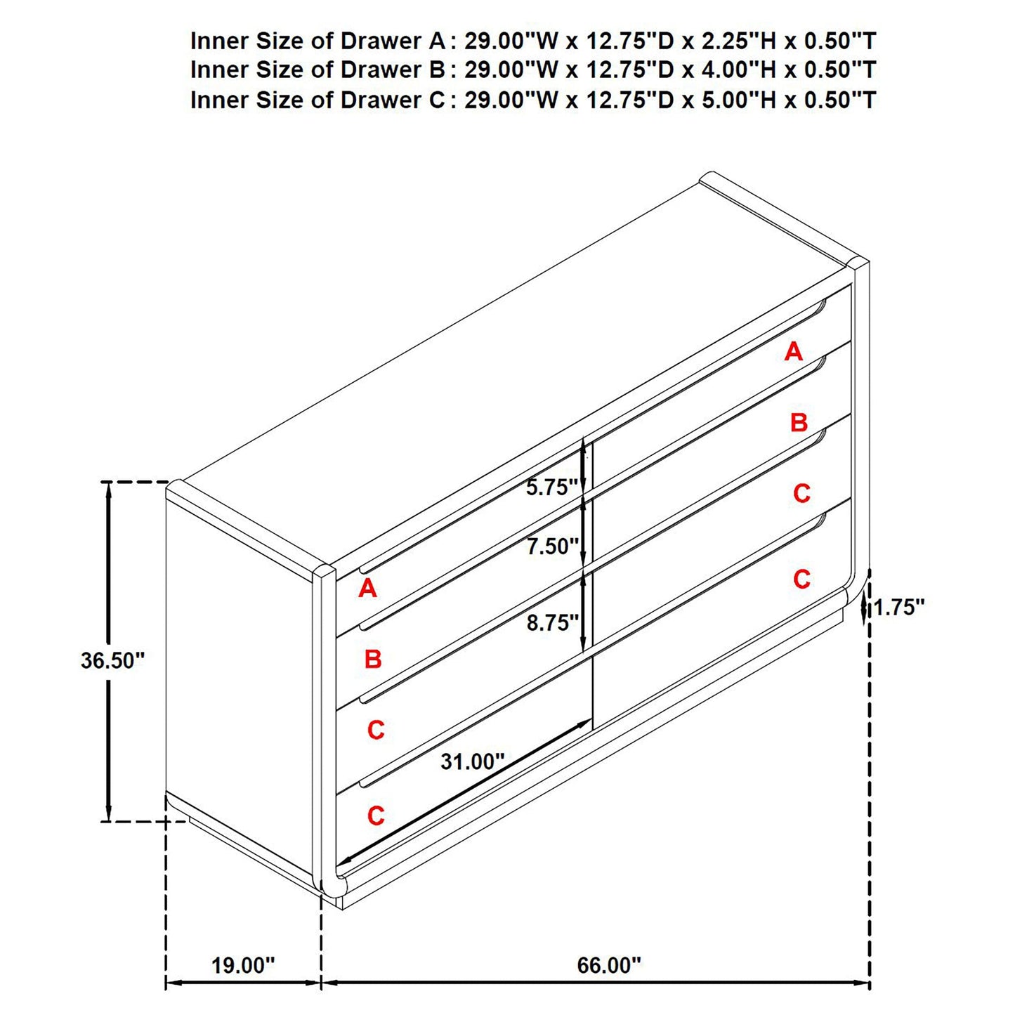 Leandro 4-piece Eastern King Bedroom Set Burnished Black