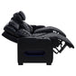 Zuma 2-piece Faux Leather Dual Power LED Sofa Set Black