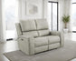 Brickston Triple Power Reclining Loveseat Grey