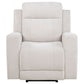Kennett Chenille Upholstered Power Recliner Chair Ivory