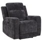 Kennett 3-piece Chenille Power Reclining Sofa Set Dark Grey