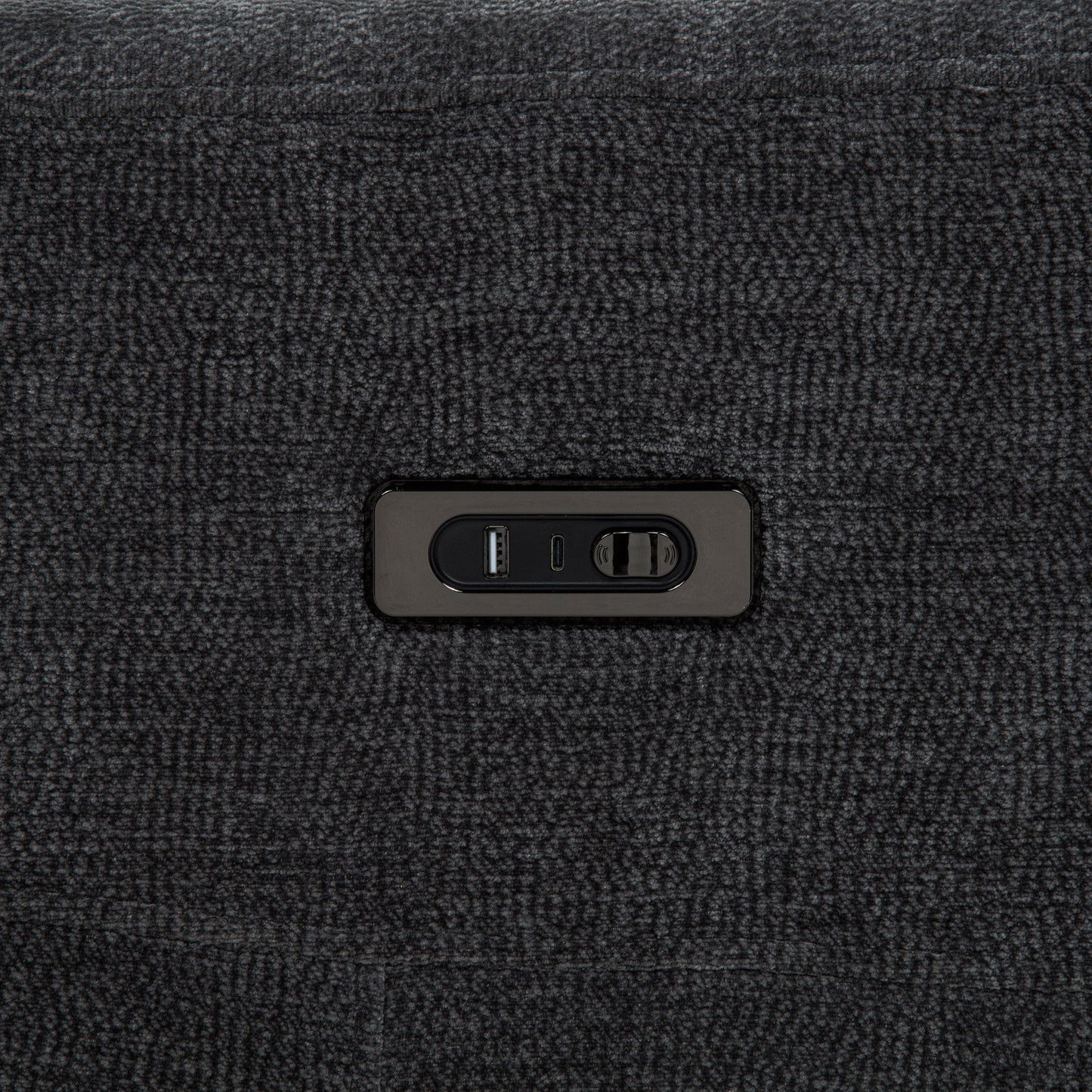 Kennett 3-piece Chenille Power Reclining Sofa Set Dark Grey