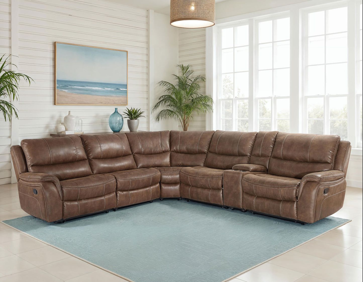 Lehi 6-Piece Manual Reclining Sectional
