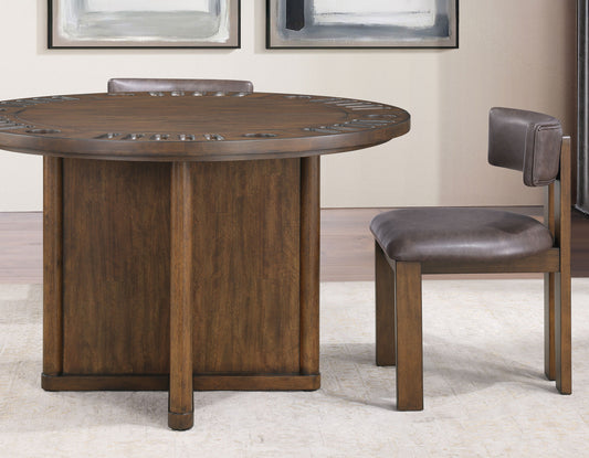 Cambridge 6-Piece Dining Set with Folding Removable Game Top and 4 Side Chairs