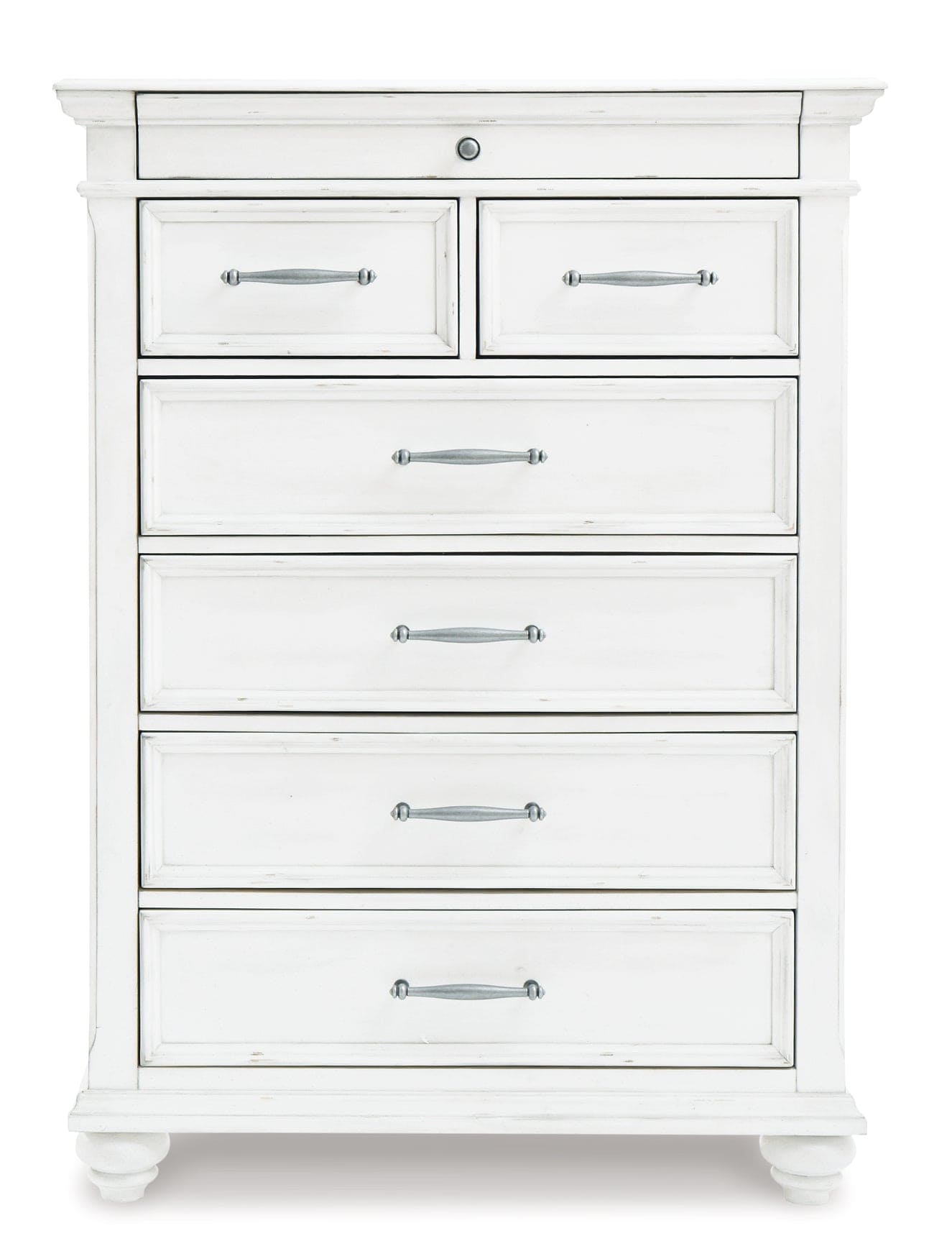 Kanwyn Queen Panel Bed with Mirrored Dresser, Chest and Nightstand