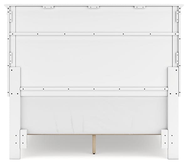 Fortman Full Panel Bed with Mirrored Dresser, Chest and Nightstand