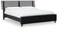 Danziar King Panel Bed with Mirrored Dresser