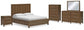 Cabalynn California King Panel Bed with Storage with Mirrored Dresser, Chest and Nightstand