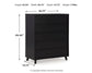 Danziar Queen Panel Headboard with Mirrored Dresser and Chest
