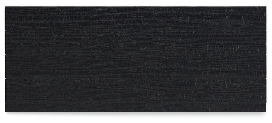 Londer California King Panel Bed with Mirrored Dresser and Chest