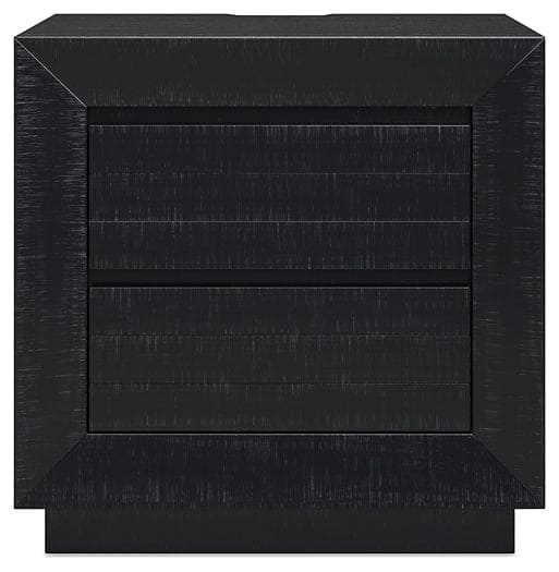 Londer California King Panel Bed with Mirrored Dresser and Nightstand