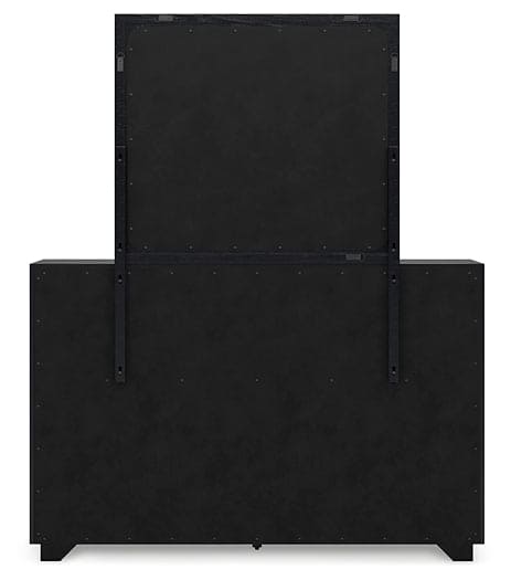 Londer Queen Panel Bed with Mirrored Dresser, Chest and Nightstand