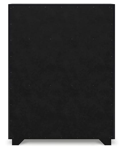 Londer King Panel Bed with Mirrored Dresser, Chest and Nightstand