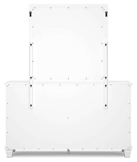 Fortman Full Panel Bed with Mirrored Dresser and Nightstand