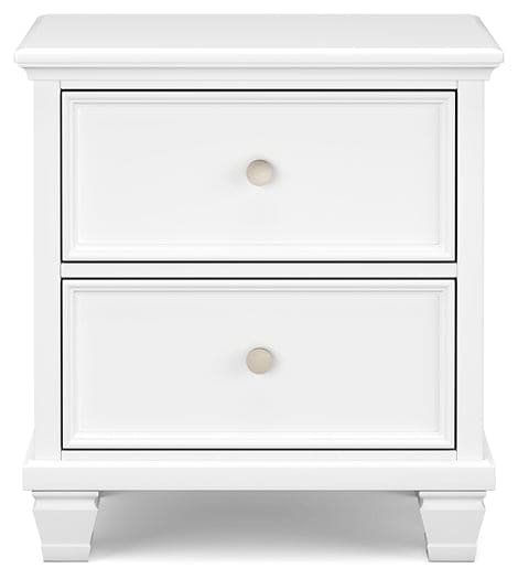 Fortman Twin Panel Bed with Mirrored Dresser and Nightstand