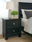 Lanolee Full Panel Bed with Mirrored Dresser, Chest and Nightstand