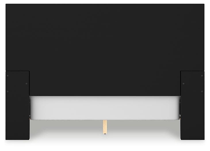 Londer Queen Panel Bed with Mirrored Dresser